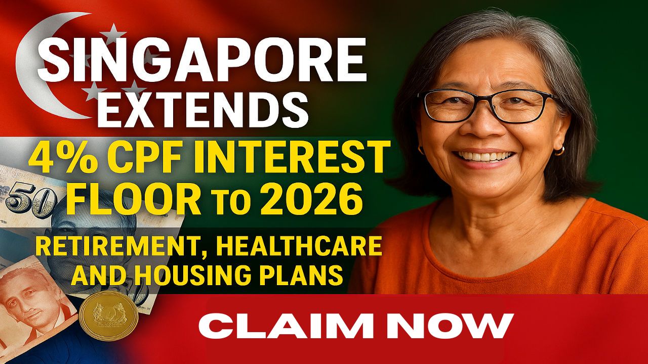 Singapore Extends 4% CPF Interest Floor to 2026: What It Means for Your Retirement, Healthcare and Housing Plans