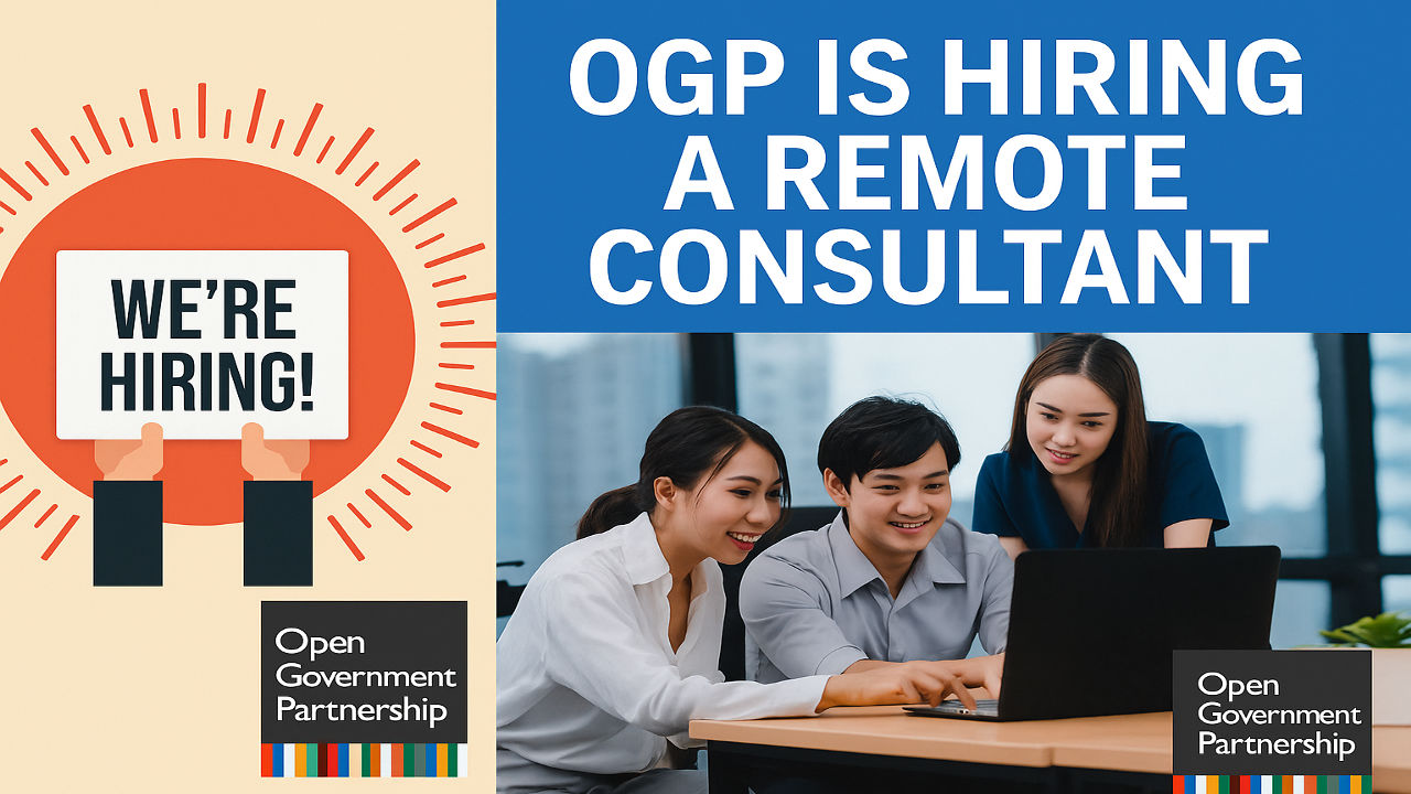 OGP Is Hiring a Remote Consultant for the Partnership for Democracy and Accountability